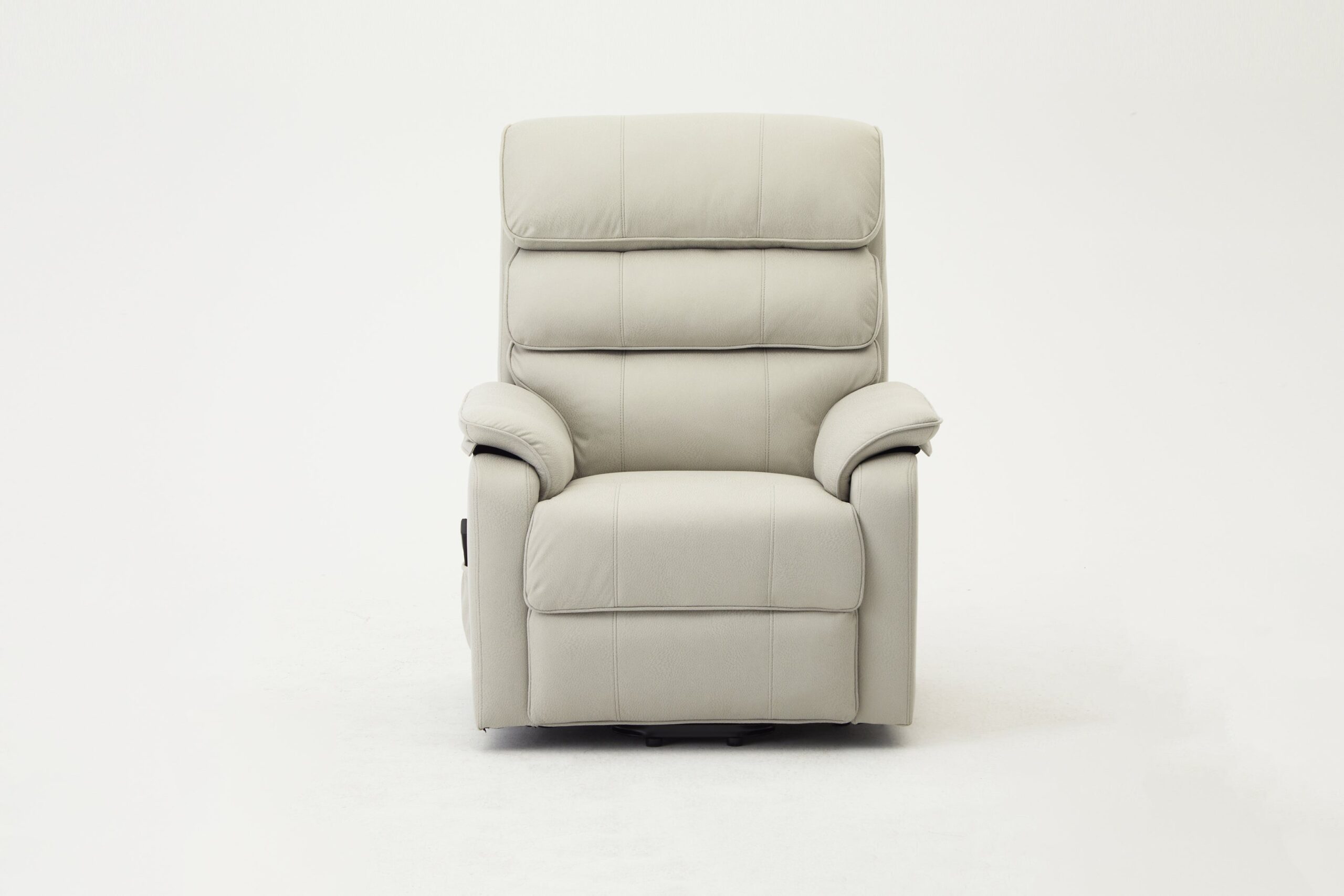 Blair Electric Recliner Lift And Tilt Riser Armchair Air Leather, Light Grey - Image 10