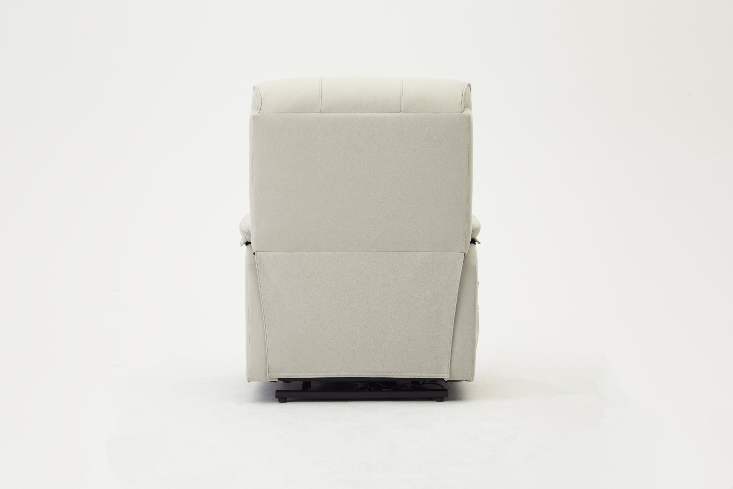 Blair Electric Recliner Lift And Tilt Riser Armchair Air Leather, Light Grey - Image 8