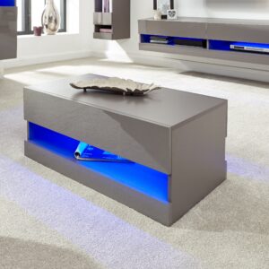 Galicia Coffee Table With Led Grey