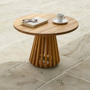 Willow Wooden Garden Coffee Table - White Acacia